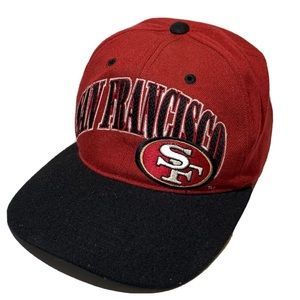 Vintage San Francisco 49ers Starter Hat ProLine Authentic Red Black SnapBack Cap